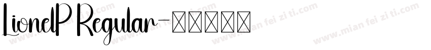 LionelP Regular字体转换